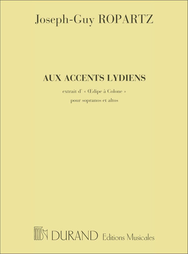 Oedipe A Colone N 1 Aux Accents...Choeur